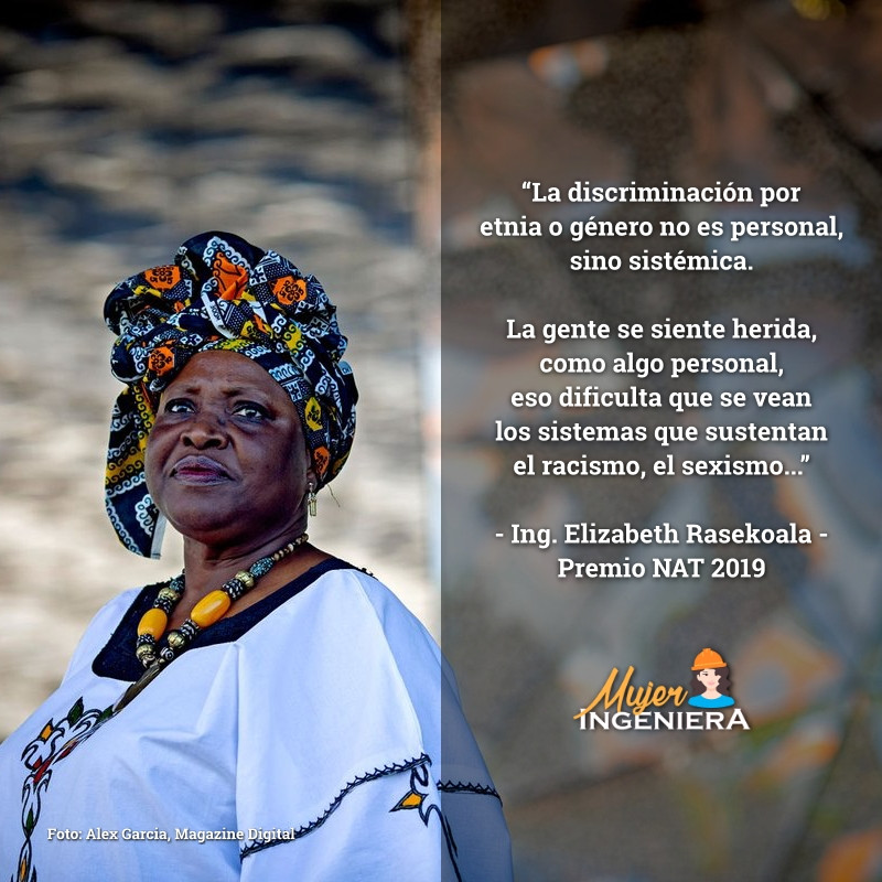 Elizabeth Rasekoala, ingeniera química