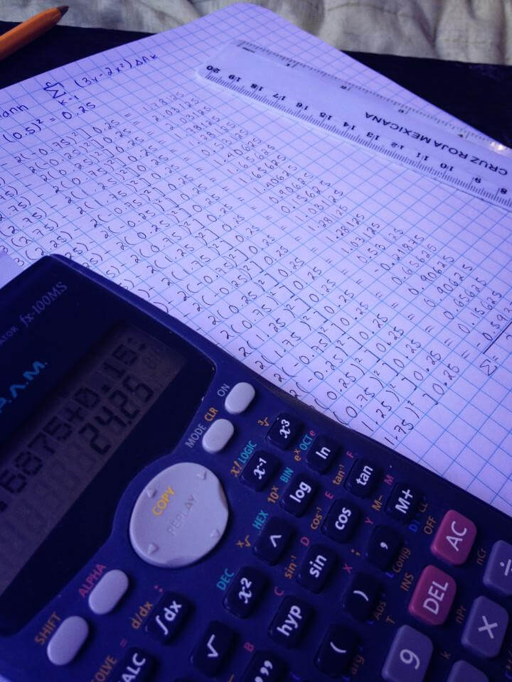 La calculadora científica de una ingeniera