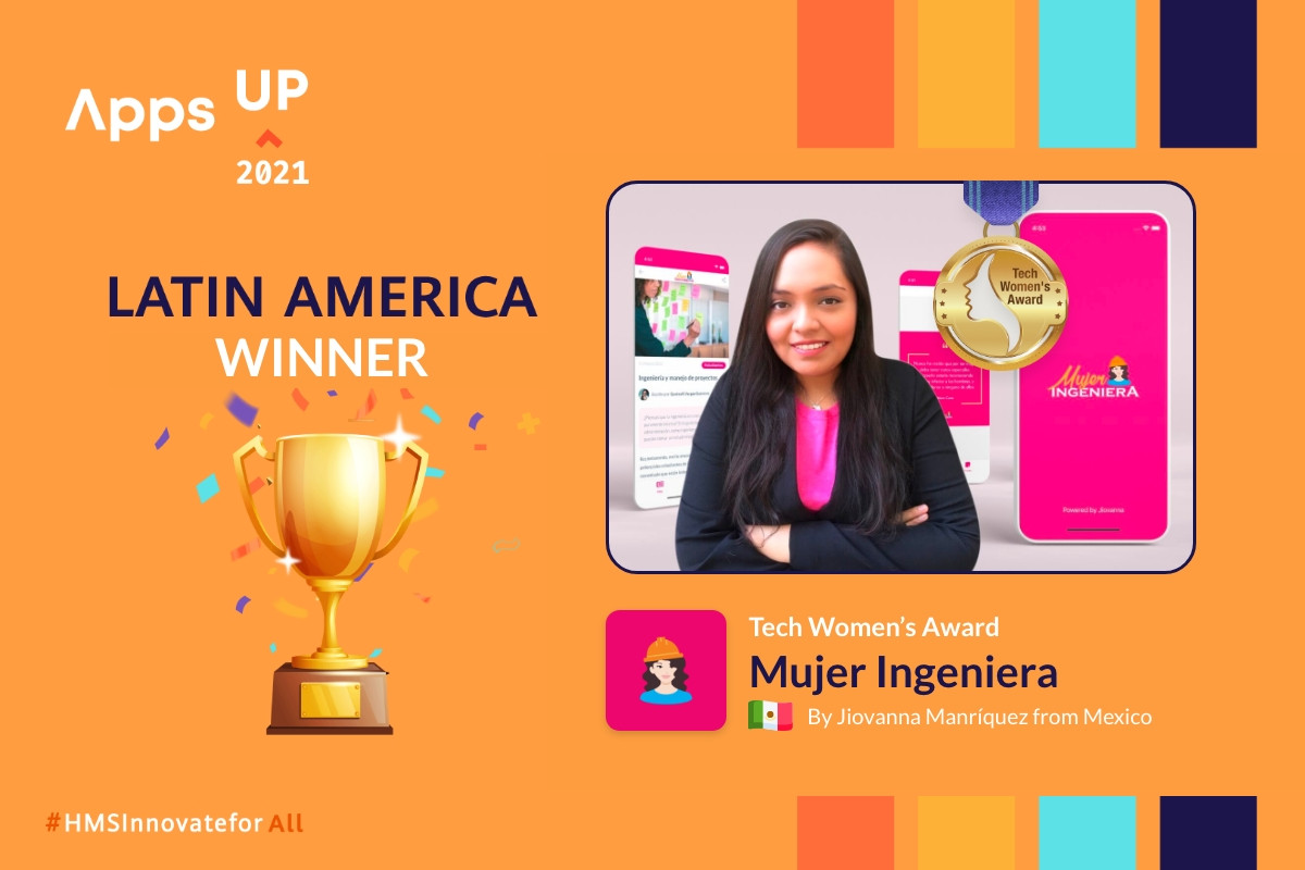 Gana Mujer Ingeniera Mexicana el Tech Women's Award Latinoamérica del Apps UP 2021